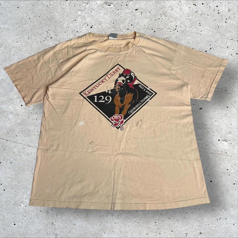 2000's‎ Kentucky Derby Graphic Tee Size L - Picture 2 of 7